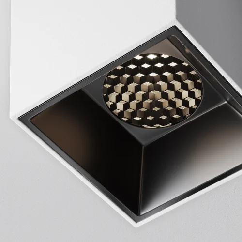 Светильник накладной LED Alfa LED C064CL-5W4K-SQ-WB Maytoni белый на 1 лампу, основание белое в стиле современный хай-тек квадратный фото 3