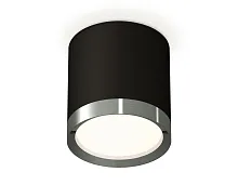 Светильник накладной XS8142006 Ambrella light чёрный 1 лампа, основание чёрное в стиле хай-тек круглый