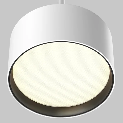Светильник подвесной LED Glare P102PL-12W3K-W Maytoni белый на 1 лампу, основание белое в стиле хай-тек современный фото 3
