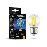 Светодиодная лампа Crystal Globe 5W 2700K E27 DIM 7201 Voltega E27 5вт