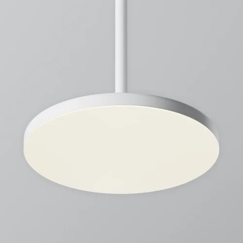 Светильник подвесной LED Plato P076PL-L12W4K-W Maytoni белый 1 лампа, основание белое в стиле современный хай-тек  фото 2