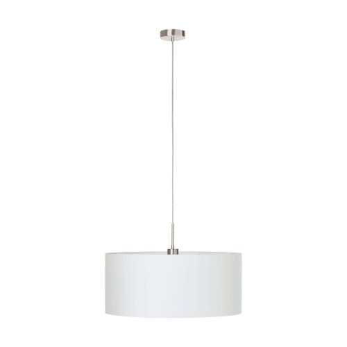 Светильник подвесной PASTERI 31575 Eglo белый 1 лампа, основание серое никель в стиле современный 
