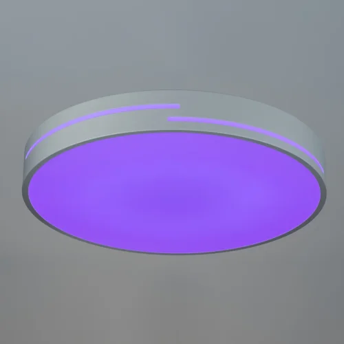 Светильник потолочный LED RGB с пультом Купер CL72470GL0 Citilux белый 1 лампа, основание белое в стиле современный хай-тек круглый с пультом фото 4
