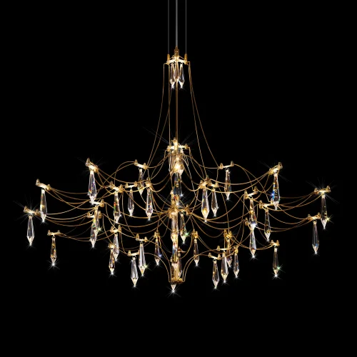 Люстра подвесная ЛЕД Мира / Mira 10588/800 Gold Asfour LOFT IT прозрачная на 1 лампу, основание золотое в стиле арт-деко капли фото 6 Люстра подвесная ЛЕД Мира / Mira 10588/800 Gold Asfour LOFT IT прозрачная на 1 лампу, основание золотое в стиле арт-деко капли фото 6