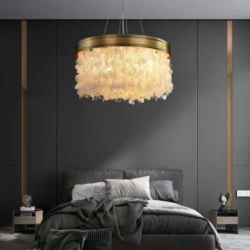 Люстра подвесная VERONA A L12 193713-23 ImperiumLoft прозрачная на 12 ламп, основание латунь в стиле современный фото 18