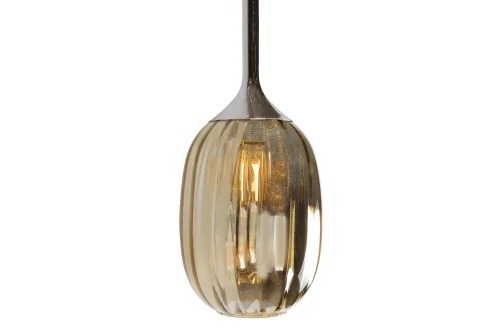 Светильник подвесной Drop A1541/200/F3 CR+GD iLamp золотой 1 лампа, основание хром в стиле современный выдувное фото 2