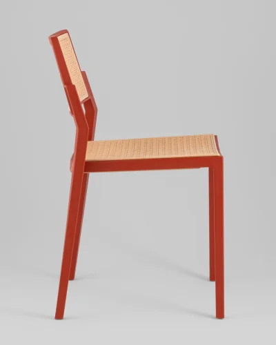 Стул пластиковый Milto, красный УТ000039189 Stool Group, /, ножки/пластик/красный, размеры - *790***450*500 фото 3