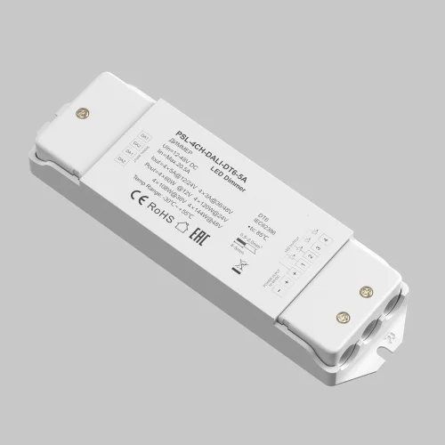 Диммер DALI DT6 четырёхканальный 12-48VDC DIM 721002 Maytoni на 1 , основание белое в стиле фото 3