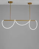 Светильник подвесной LED True V10688-PL Moderli белый 1 лампа, основание золотое в стиле минимализм хай-тек современный 