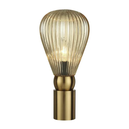 Настольная лампа Elica 5402/1T Odeon Light янтарная 1 лампа, основание золотое металл в стиле современный  фото 3