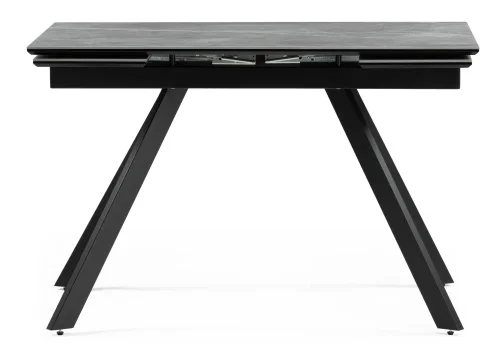 Керамический стол Габбро 120х80х76 серый мрамор / черный 530828 Woodville столешница серая из керамика фото 3