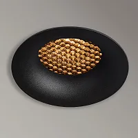 Светильник точечный Ducre A8095PL-1BK Arte Lamp чёрный на 1 лампу, основание чёрное в стиле современный круглый