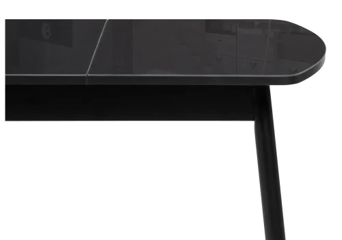 Стеклянный стол Калверт черный 551085 Woodville столешница чёрная из стекло лдсп фото 7