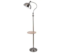 Торшер со столиком Амман 07083 Kink Light со столиком бронзовый 1 лампа, основание бронзовое в стиле лофт
