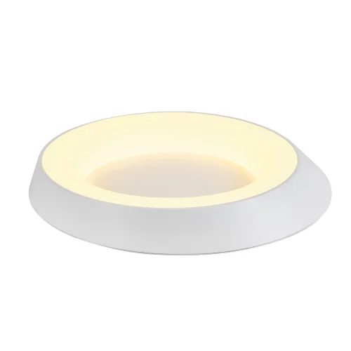 Люстра потолочная LED с пультом Phoebe MR9150-CL MyFar белая на 1 лампу, основание белое в стиле современный хай-тек фото 3