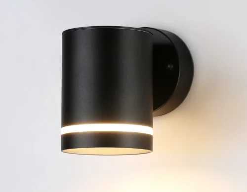 Настенный светильник ST3327 Ambrella light уличный IP54 чёрный 1 лампа, плафон чёрный в стиле хай-тек современный GX53 фото 2