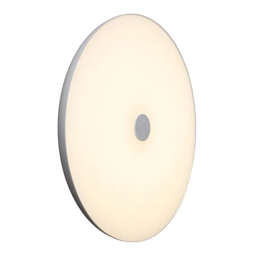 Светильник потолочный LED RGB с пультом Melofon OML-47317-48 Omnilux белый на 1 лампу, основание белое в стиле хай-тек современный с пультом