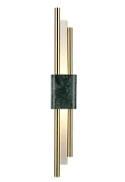 Бра LED CARTA AP6W LED GREEN/BRASS Crystal Lux латунь белый 1 лампа, основание зелёное латунь в стиле арт-деко современный 