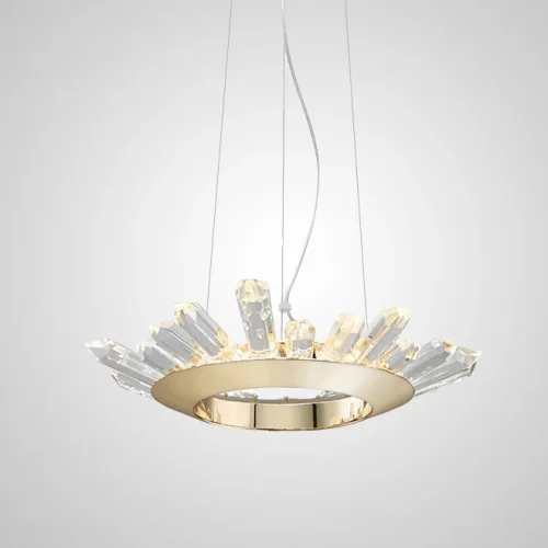 Люстра подвесная CRISSY A D40 201121-23 ImperiumLoft прозрачная на 1 лампа, основание золотое в стиле современный 