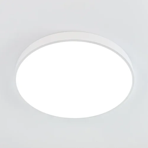 Светильник потолочный LED RGB с пультом Купер CL724105G0 Citilux белый 1 лампа, основание белое в стиле современный хай-тек минимализм с пультом фото 3
