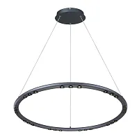 Светильник подвесной LED Celler 4321-8P Favourite серый чёрный на 27 ламп, основание серое чёрное в стиле современный кольца