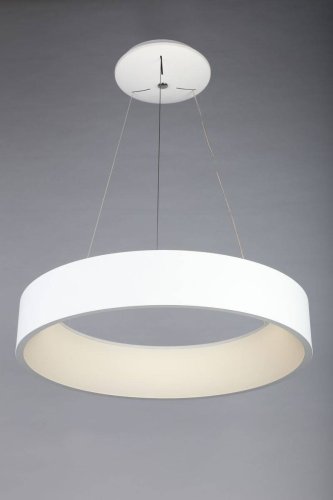 Люстра подвесная LED Enfield OML-45203-42 Omnilux белая на 1 лампа, основание белое в стиле хай-тек кольца фото 4