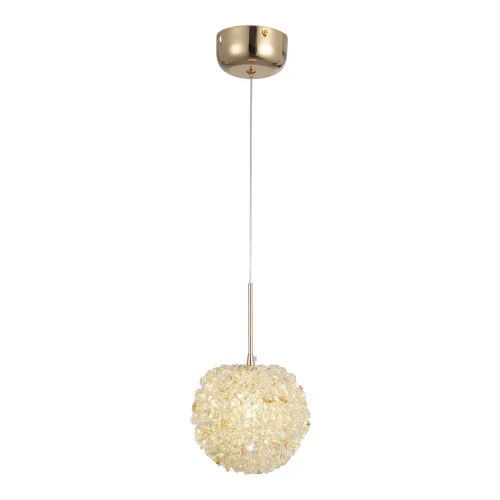 Светильник подвесной Appling LSP-8737 Lussole прозрачный 1 лампа, основание золотое в стиле современный 