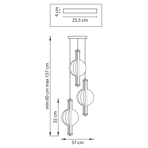 Светильник подвесной LED Botto 800133 Lightstar белый прозрачный на 3 лампы, основание латунь в стиле современный фото 2 Светильник подвесной LED Botto 800133 Lightstar белый прозрачный на 3 лампы, основание латунь в стиле современный фото 2