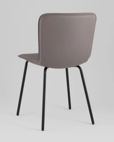 Стул обеденный Pluto,  серый УТ000039215 Stool Group, серый/экокожа, ножки/металл/чёрный, размеры - ***** фото 5
