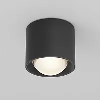 Светильник накладной LED Lens C217CL-15W3K-B Maytoni чёрный на 1 лампу, основание чёрное в стиле современный хай-тек круглый