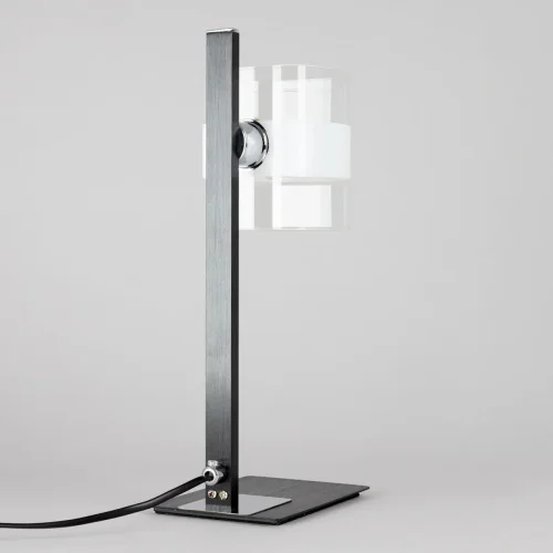 Настольная лампа Вирта CL139812 Citilux прозрачная 1 лампа, основание чёрное металл в стиле современный  фото 6
