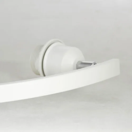 Настольная лампа Sumter LSP-0623 Lussole белая 1 лампа, основание белое металл в стиле современный скандинавский  фото 3