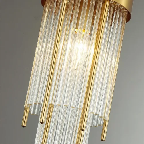 Светильник подвесной York 4788/1 Odeon Light прозрачный 1 лампа, основание золотое в стиле классический  фото 2
