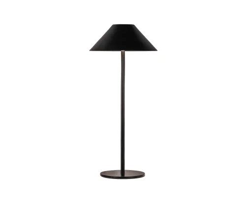 Настольная лампа LED Паола 07210-T,19 Kink Light чёрная на 1 лампу, основание чёрное металл в стиле современный беспроводная зарядка
