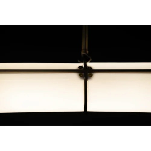 Светильник подвесной LED 0753CL-23AB Milosh Tendence белый 1 лампа, основание бронзовое в стиле современный линейный фото 8