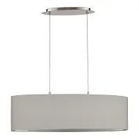 Светильник подвесной Brescia SLE300533-03 Evoluce серый 3 лампы, основание никель в стиле модерн 