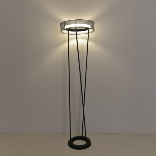 Торшер LED Alva 8370/30FL Lumion чёрный на 1 лампу, основание чёрное в стиле лофт фото 4