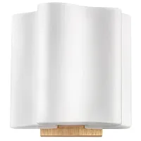 Бра NUBI LEGNO 802615 Lightstar белый 1 лампа, основание коричневое в стиле современный 