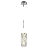 Светильник подвесной LED Enterprise LSP-7063 Lussole прозрачный 1 лампа, основание хром в стиле современный 