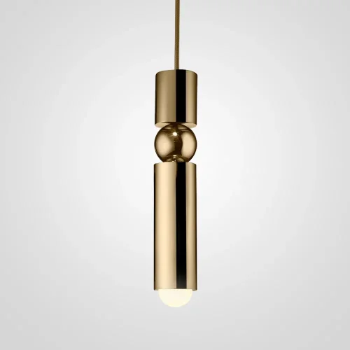 Светильник подвесной Fulcrum by Lee Broom Brass 106232-22 ImperiumLoft золотой на 1 лампу, основание золотое в стиле арт-деко современный 