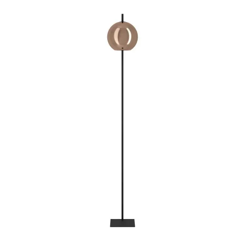 Торшер Cordoba 390253 Eglo  янтарный 1 лампа, основание чёрное в стиле современный лофт
 фото 4