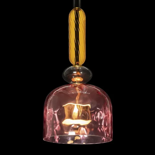 Светильник подвесной LED Candy 2008-D LOFT IT розовый 1 лампа, основание золотое в стиле современный арт-деко  фото 4