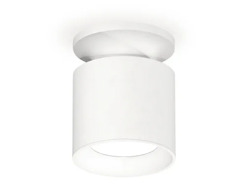 Светильник накладной XS7401060 Ambrella light белый 1 лампа, основание белое в стиле хай-тек современный круглый