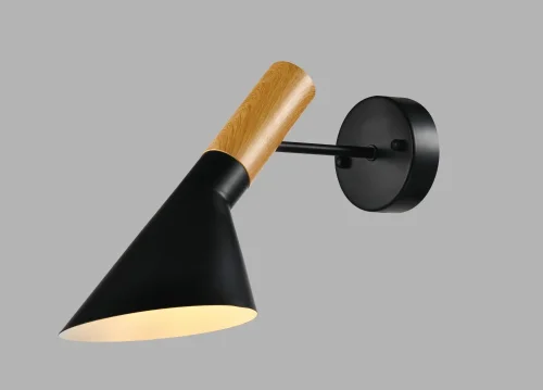 Бра Turin V10480-1W Moderli чёрный на 1 лампа, основание чёрное в стиле скандинавский 
