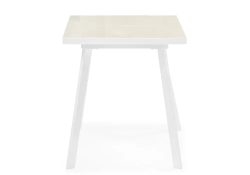 Стеклянный стол Маккензи 120(150)х70х77 латте / белый 551090 Woodville столешница бежевая из стекло лдсп фото 4