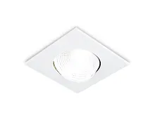 Светильник точечный LED S490 W Ambrella light белый 1 лампа, основание белое в стиле хай-тек современный 
