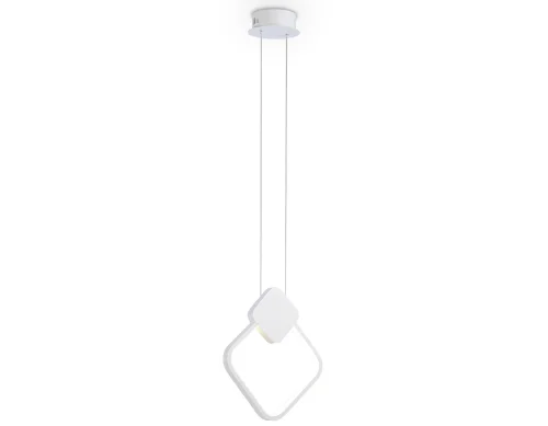Светильник подвесной LED FL5255 Ambrella light белый 1 лампа, основание белое в стиле хай-тек 