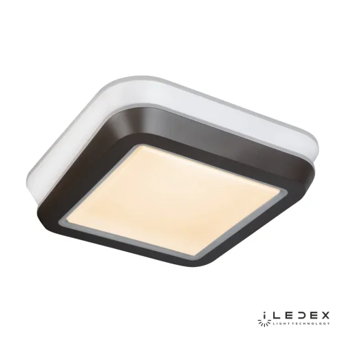 Люстра потолочная LED с пультом Summery B6312-139W/560*560 WH iLedex белая на 1 лампу, основание коричневое белое в стиле хай-тек современный с пультом квадраты фото 5