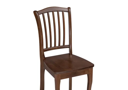 Деревянный стул Вранг орех 554135 Woodville, /, ножки/массив березы дерево/орех, размеры - ****410*450 фото 5