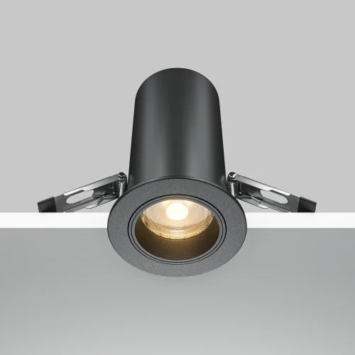 Светильник точечный Focus Led DL125-L12-3K-B Maytoni чёрный на 1 лампу, основание чёрное в стиле современный хай-тек круглый фото 5